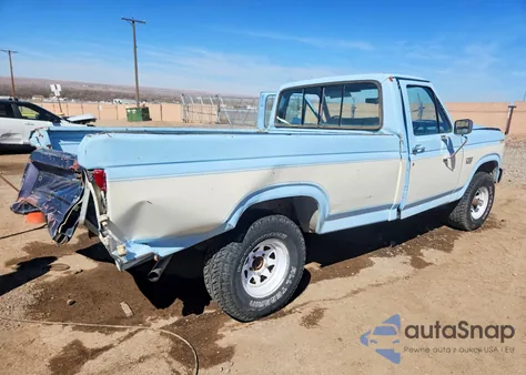 1985 Ford F150 из США, поврежденный, VIN 1FTEF14Y1FPB06435